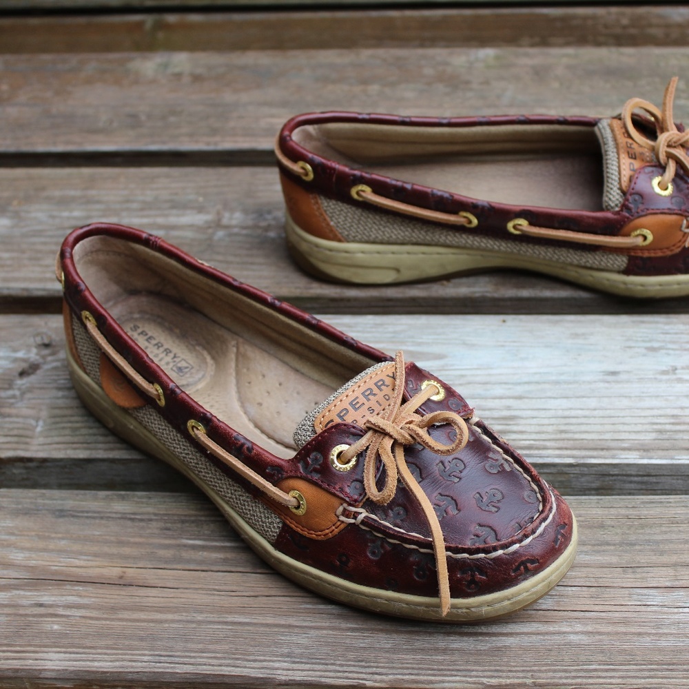 SPERRY Angelfish Top-Sider Leather Boat Shoe 7 - Picture 1 of 7